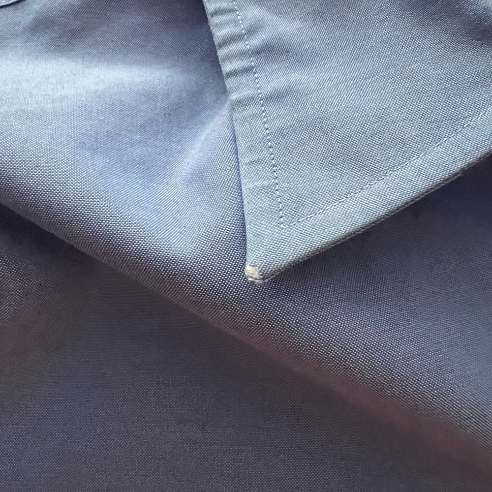 Brooks Brothers Vintage Early 2000s Blue Traditional Fit Non Iron OCBD 17 1/2-33 - Picture 7 of 8